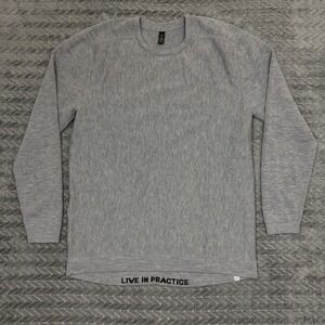 Lululemon Sweater Mens XL Gray Merino Wool Crewneck Pullover Knit Long Sleeve